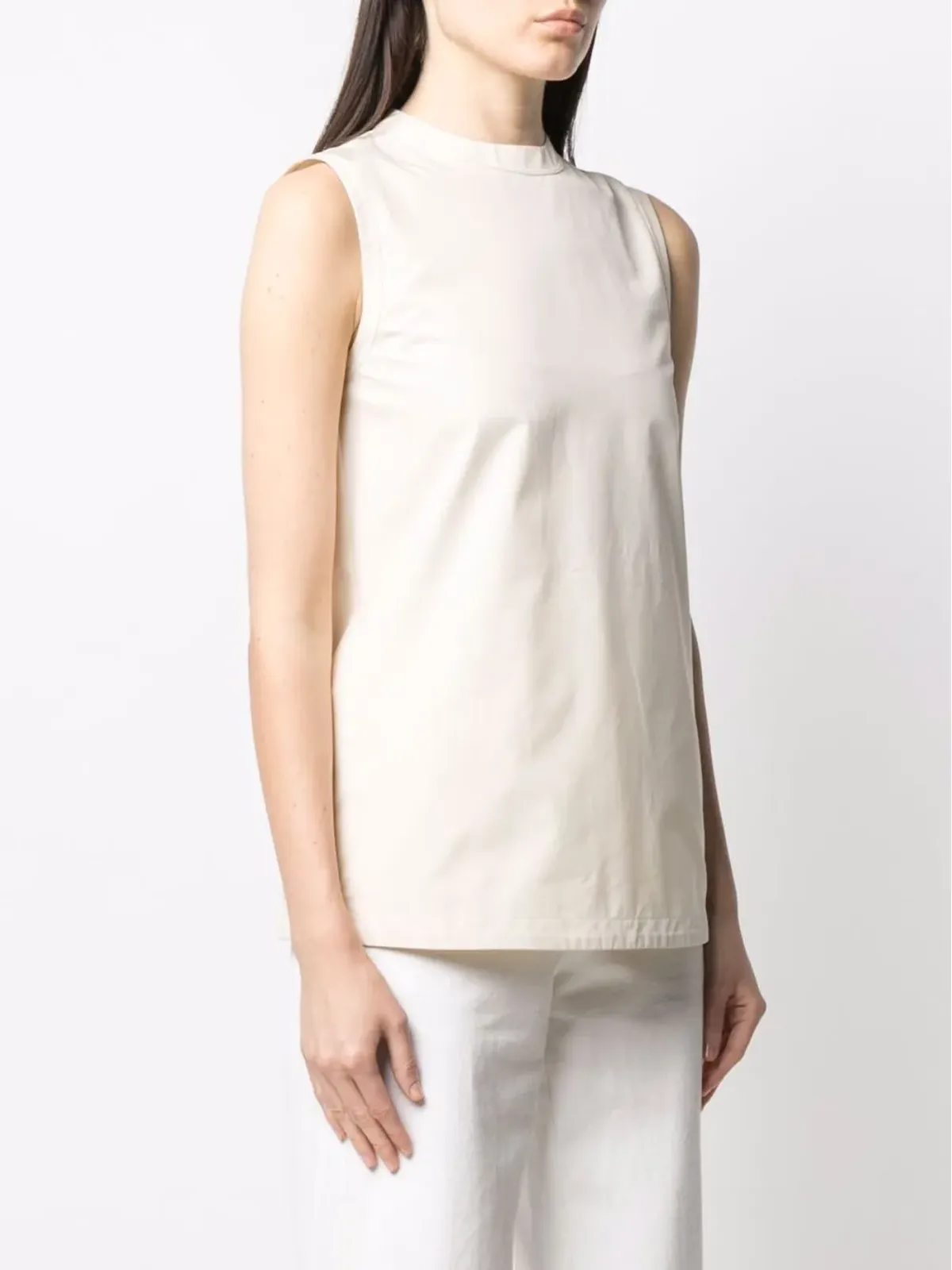Jil Sander ノースリーブコットントップ - 画像3