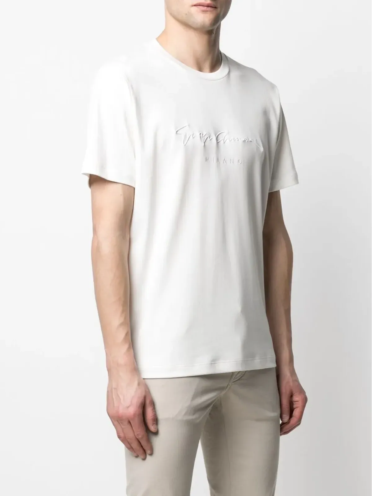 Giorgio Armani ロゴ刺繍 Tシャツ - 画像3