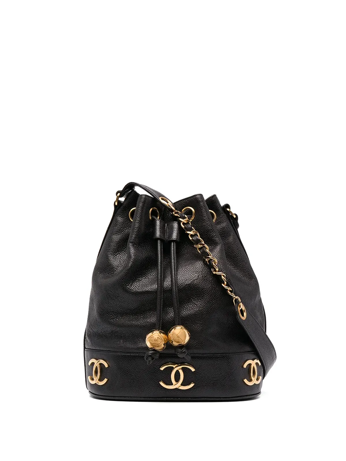 CHANEL Pre-Owned 1992年製 トリプルCC バケットバッグ - 画像1
