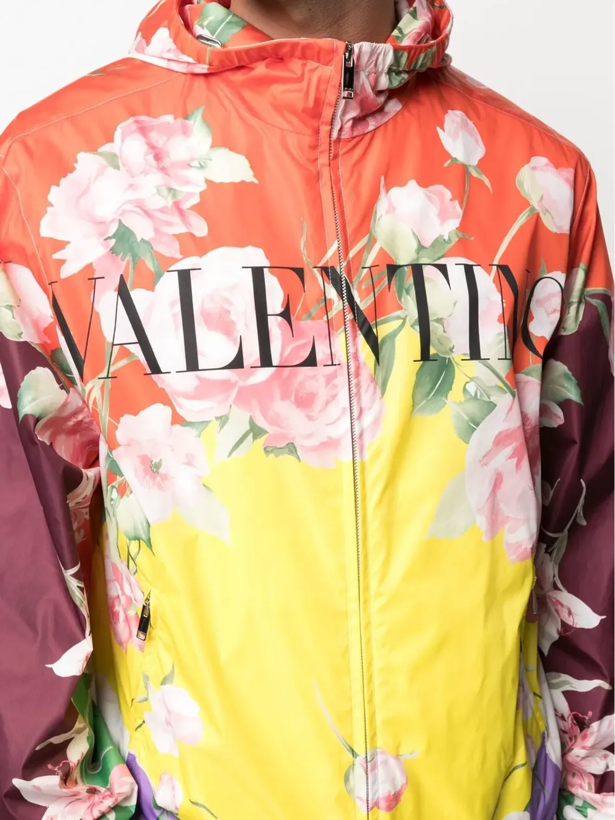 Valentino Garavani フローラルプリントのフード付きジャケット - 画像5