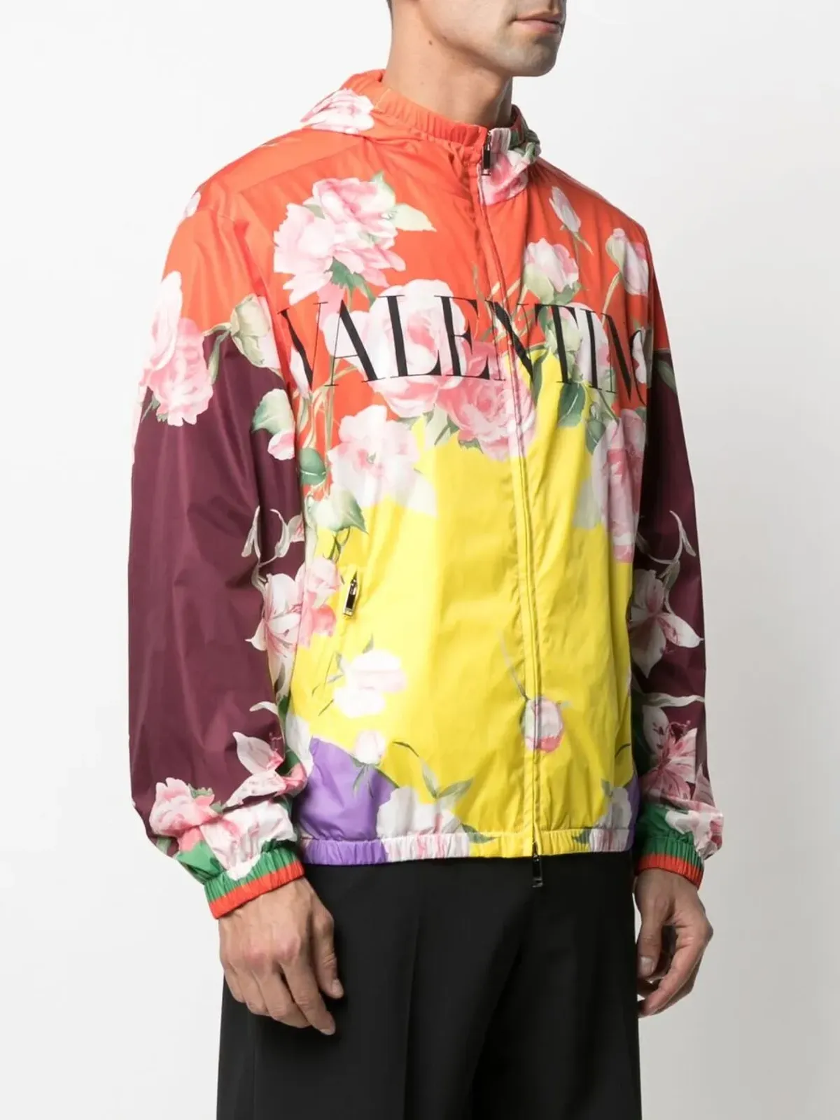 Valentino Garavani フローラルプリントのフード付きジャケット - 画像3