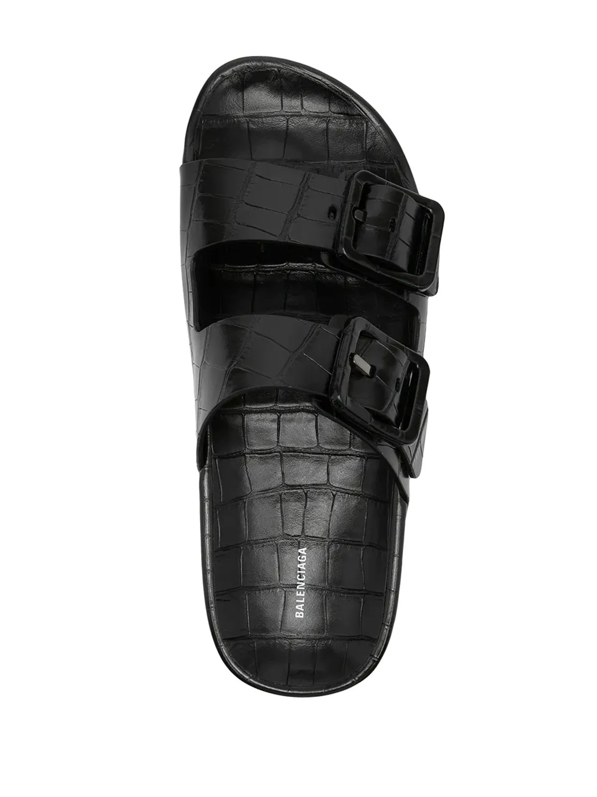 Balenciaga Mallorca crocodile-effect サンダル - ブラック - 画像4