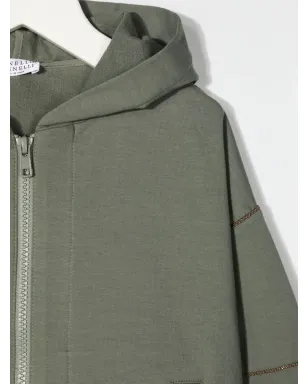 Brunello Cucinelli Kids スタッズ付きフードジャケット - サムネイル3