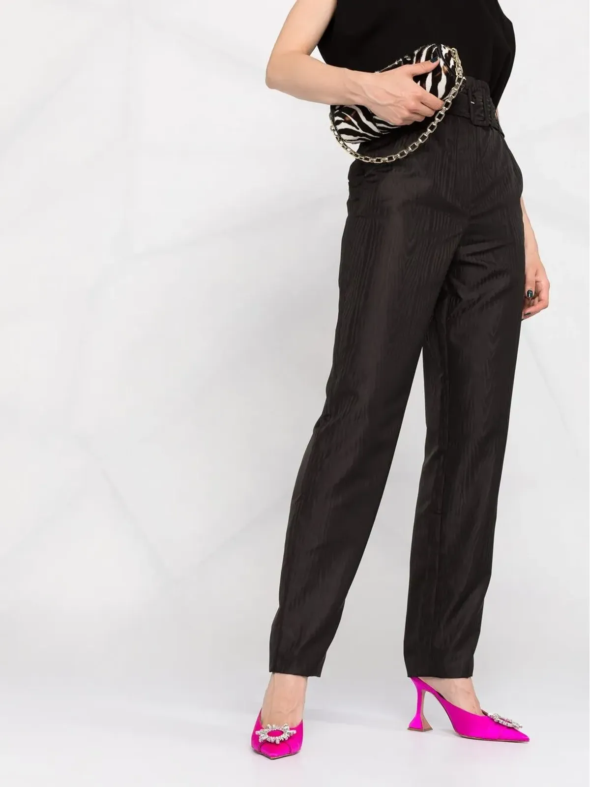 ROTATE BIRGER CHRISTENSEN ハイウエストベルト付きパンツ - 画像5