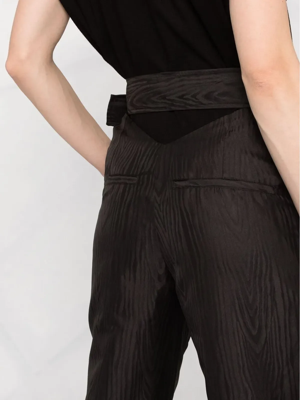 ROTATE BIRGER CHRISTENSEN ハイウエストベルト付きパンツ - 画像3
