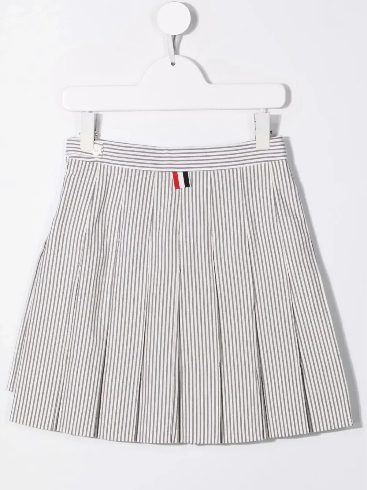Thom Browne Kids RWBストライプのボックスプリーツスカート - 画像2