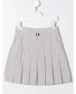 Thom Browne Kids RWBストライプのボックスプリーツスカート - サムネイル2