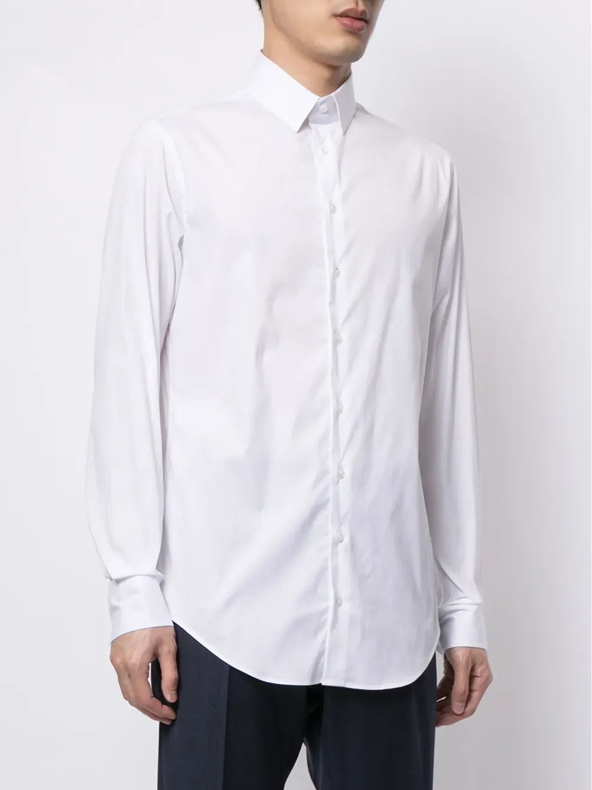 Giorgio Armani 長袖ボタンアップシャツ - White - 画像3