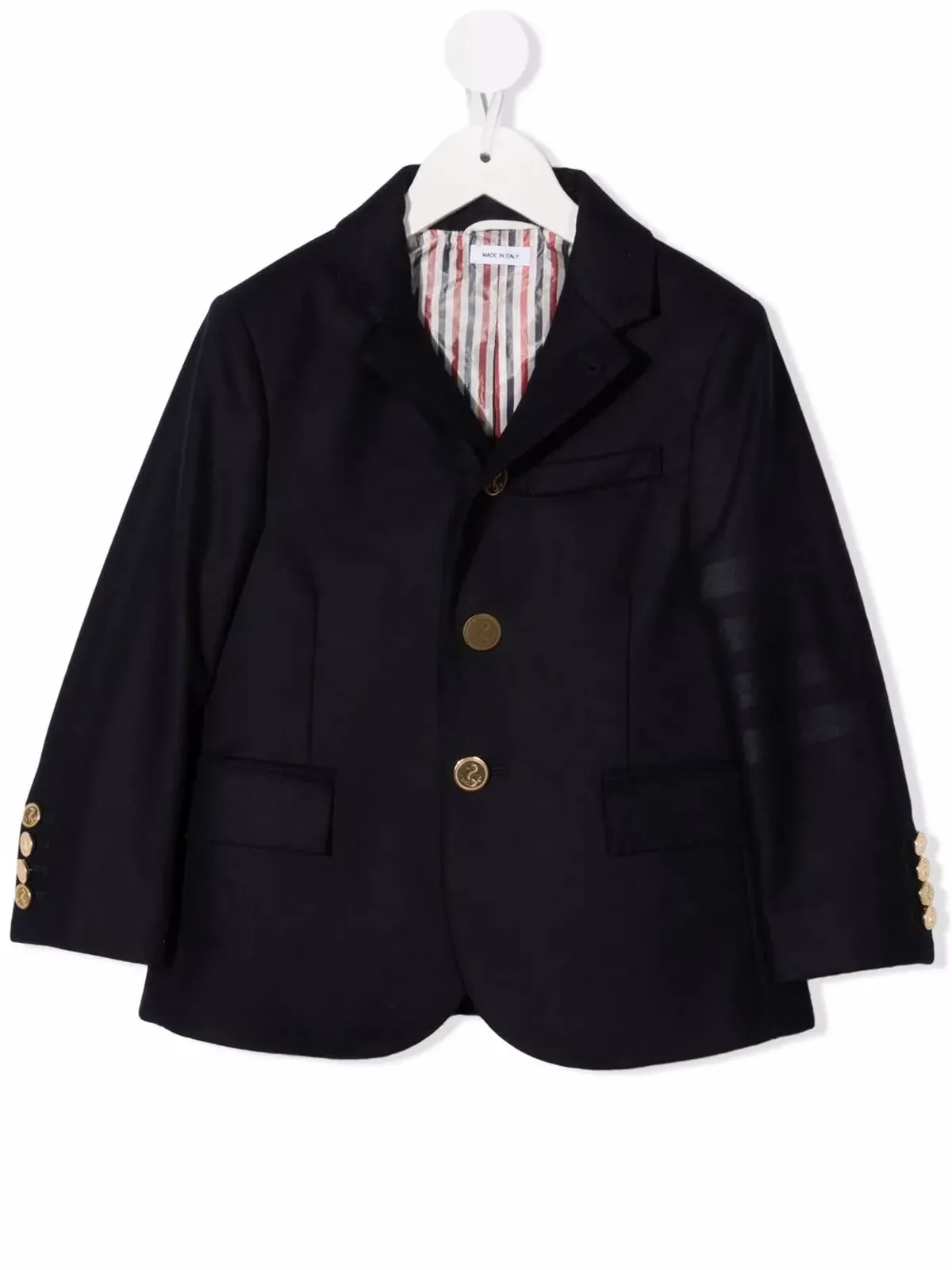 Thom Browne Kids 4-Barスポーツジャケット ブルー - 画像1