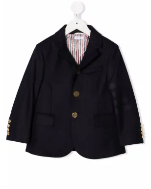 Thom Browne Kids 4-Barスポーツジャケット ブルー - サムネイル1