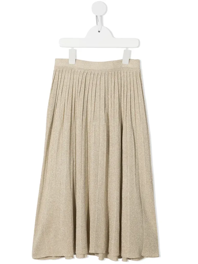 Emporio Armani Kids Emporio Armani Kids クラシックプリーツスカート - Goldの商品画像