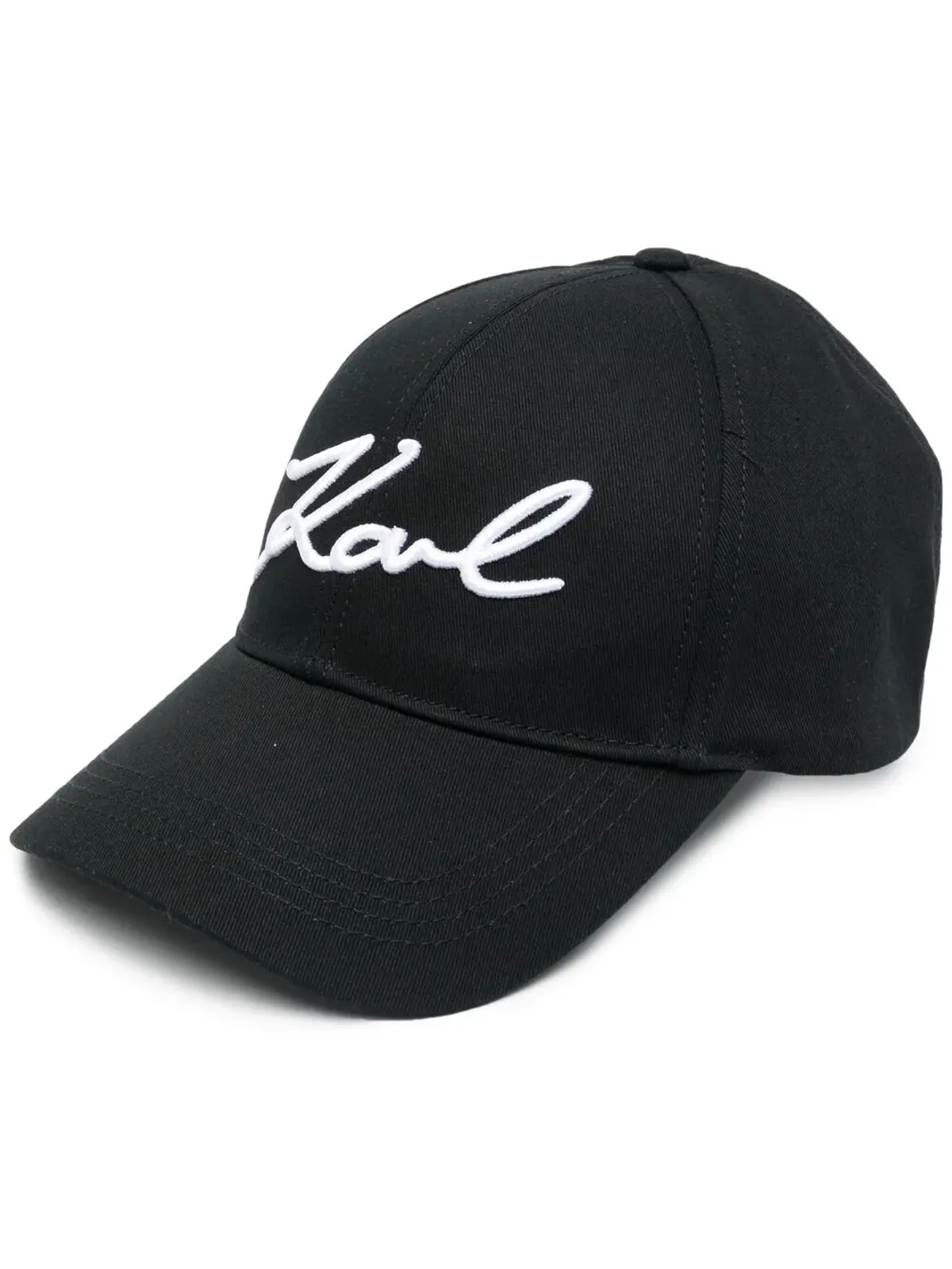 Karl Lagerfeld Signature オーガニックコットン ベースボールキャップ - 画像1