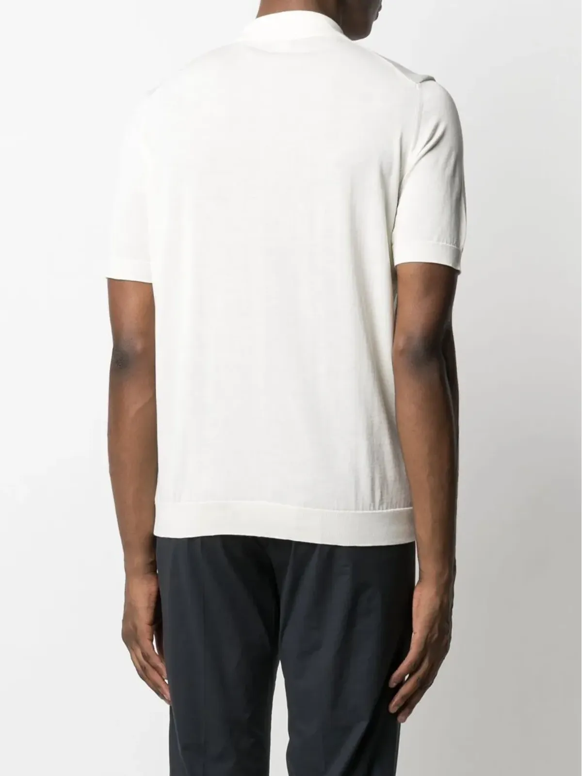 Drumohr pointed-collar cotton T-shirt - 画像4