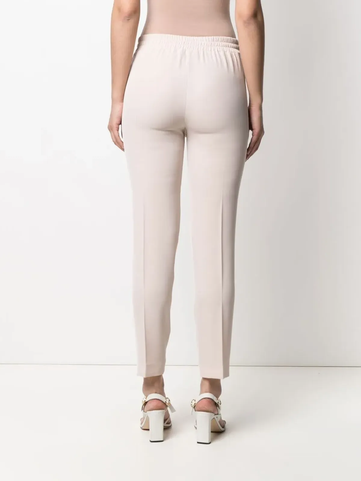 Blumarine ドローストリングスリムフィットパンツ - 画像4
