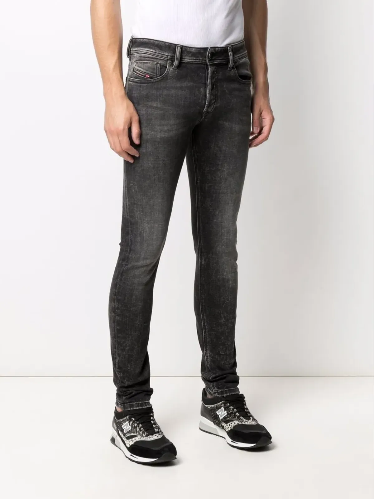 Diesel Sleenker ディストレスト加工スキニージーンズ - 画像3