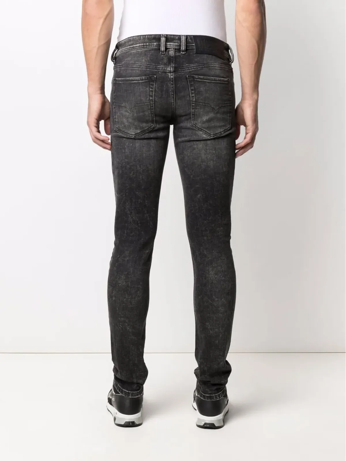 Diesel Sleenker ディストレスト加工スキニージーンズ - 画像4