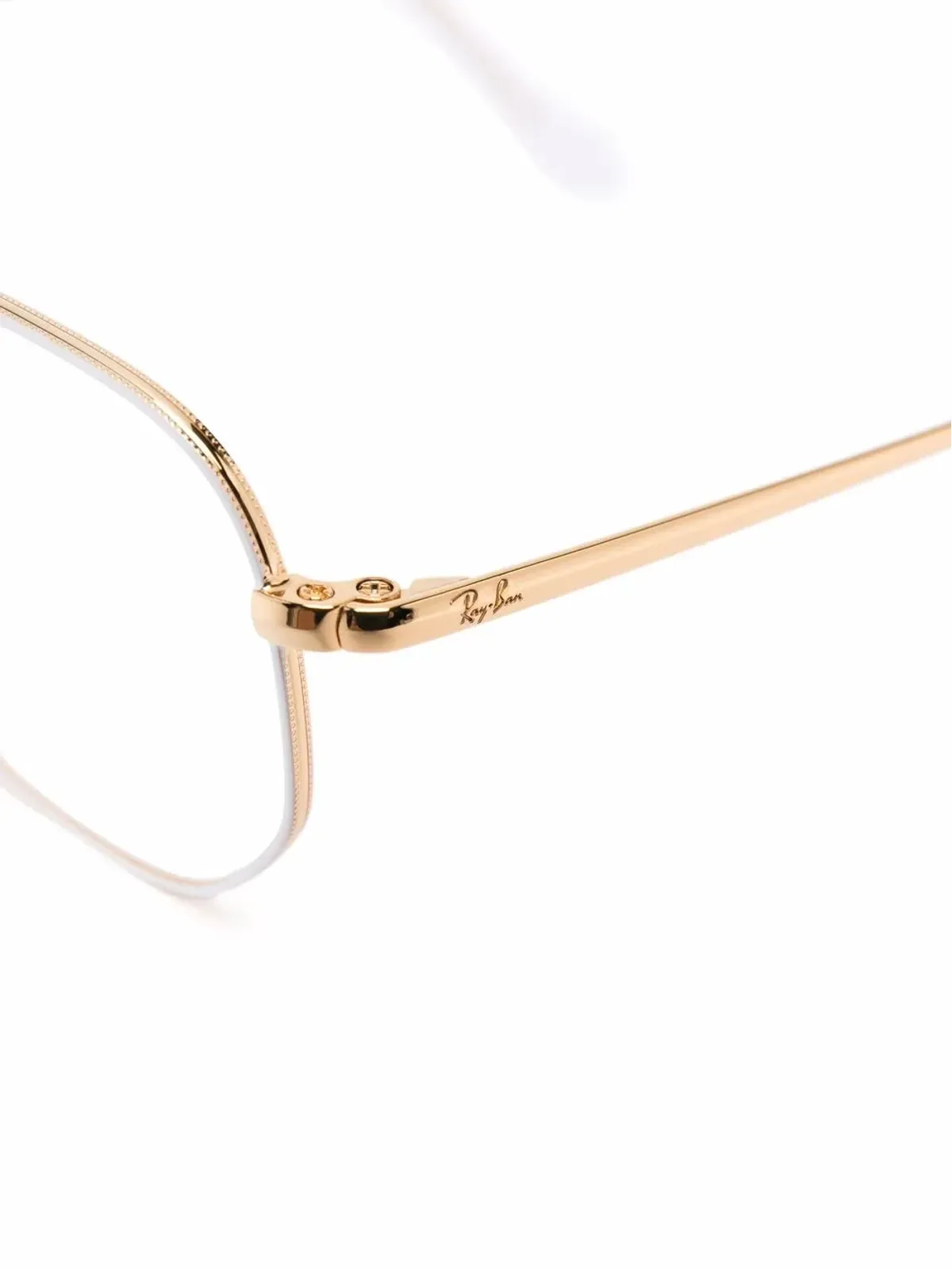 Ray-Ban tinted geometric-frame glasses - Gold - 画像3