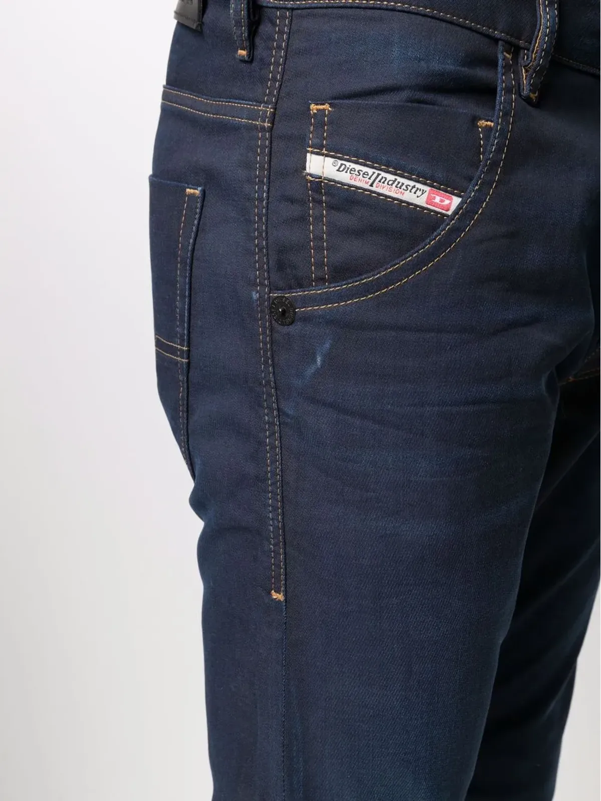 Diesel Krooley テーパードドローストリングジーンズ ブルー - 画像5