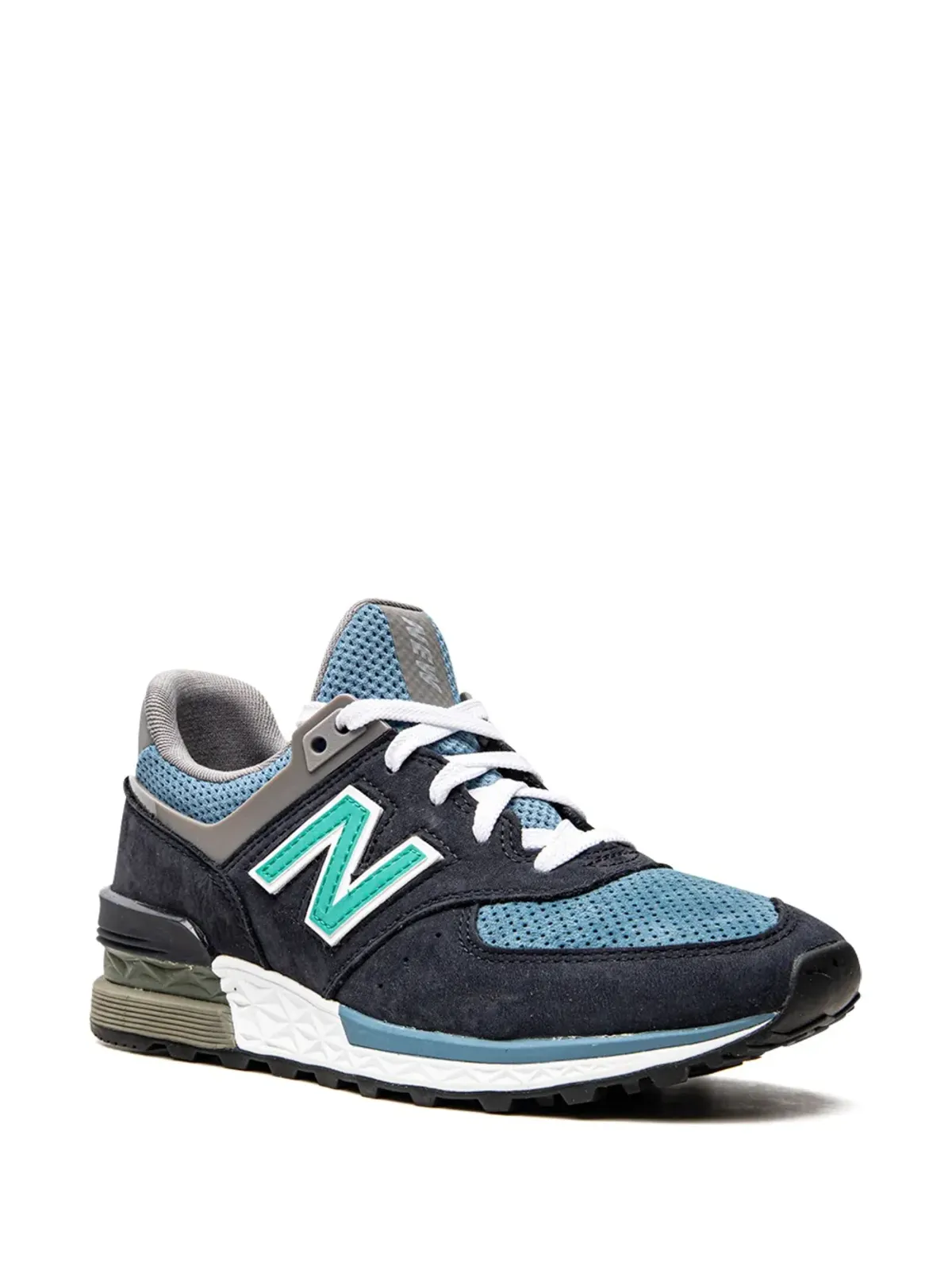 New Balance MS574 パネルドスニーカー ブルー - 画像2