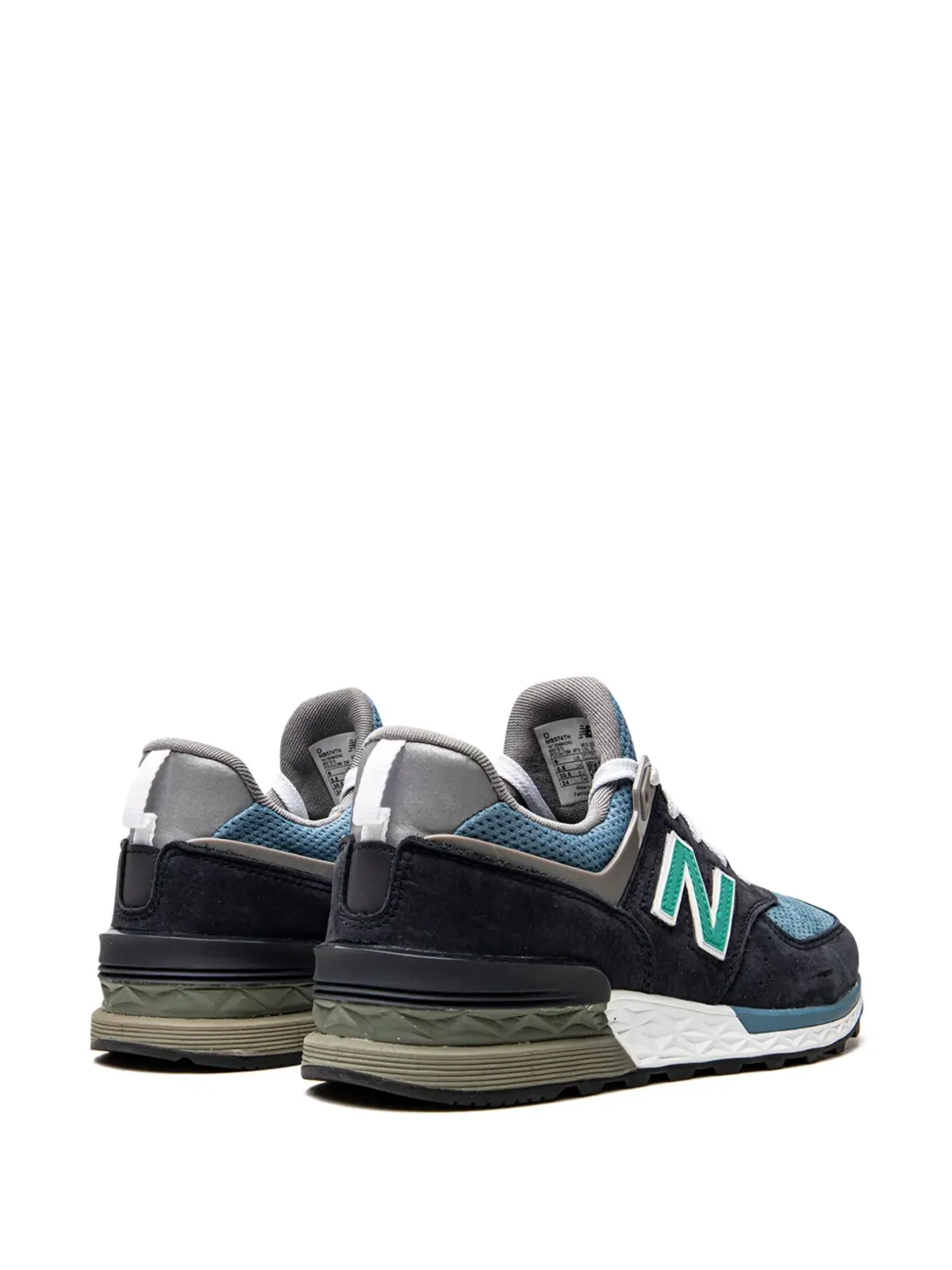 New Balance MS574 パネルドスニーカー ブルー - 画像3
