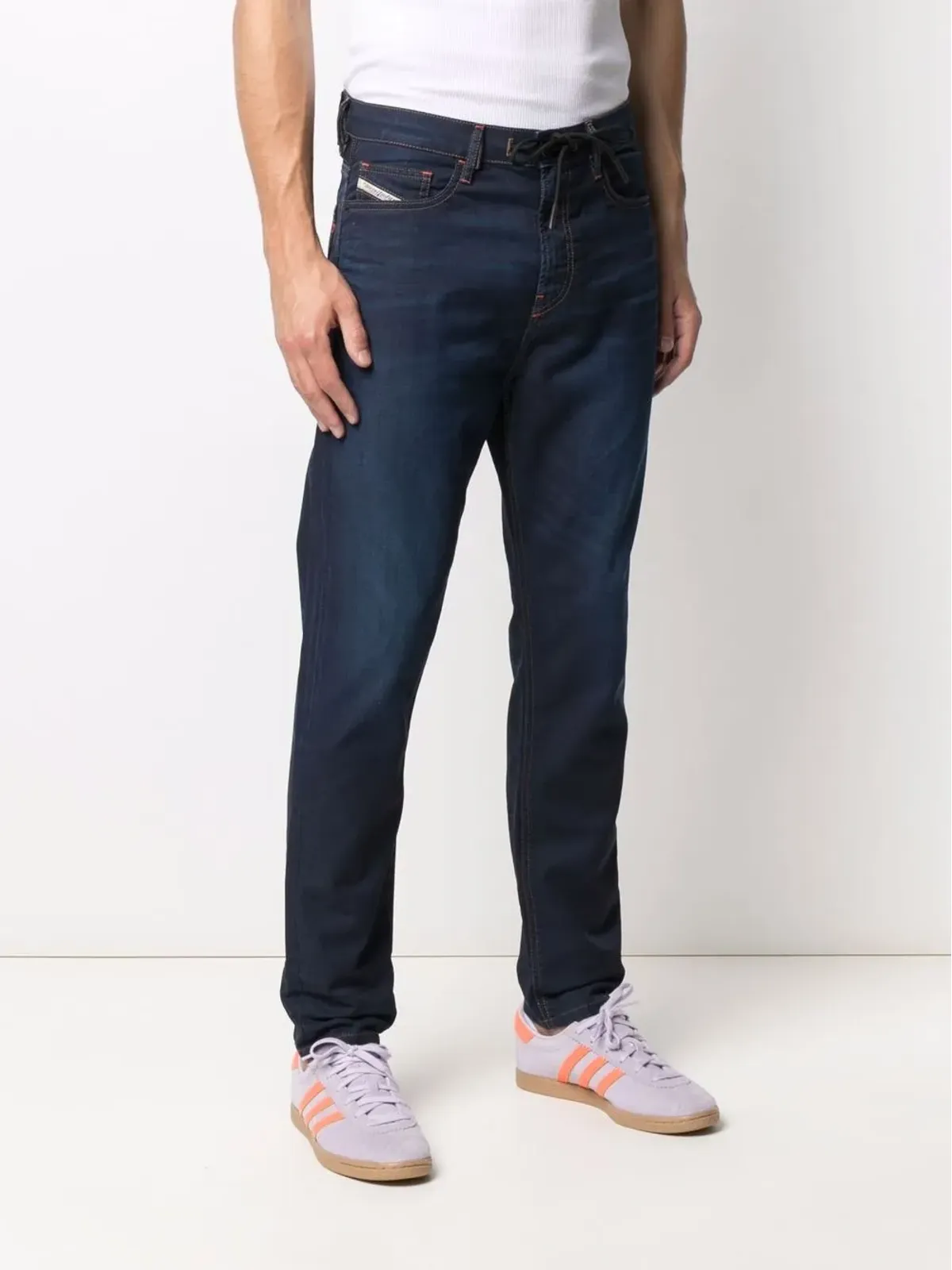 Diesel D-Vider テーパードドローストリングジーンズ - 画像3