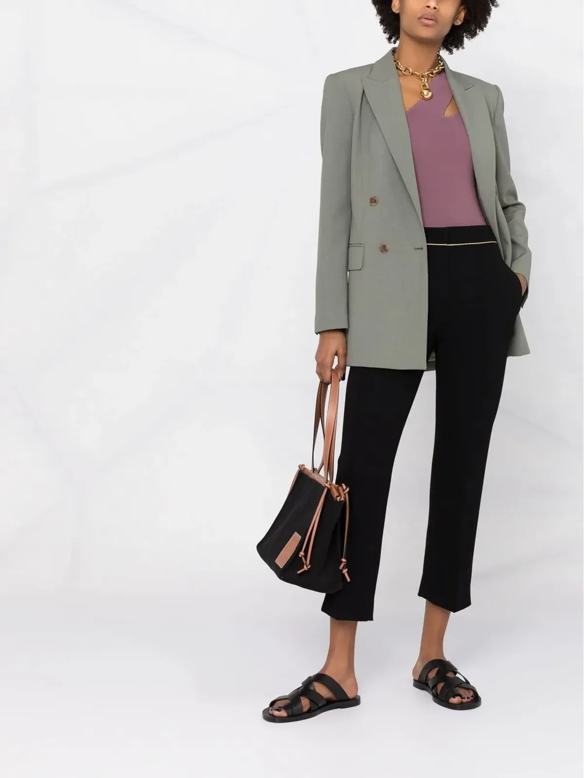 Max Mara ステラ クロップド テーラードパンツ - 画像2