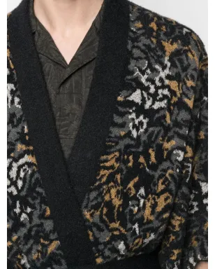 Saint Laurent ヒョウ柄ニットカーディガン - サムネイル5