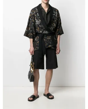 Saint Laurent ヒョウ柄ニットカーディガン - サムネイル2