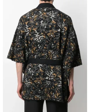Saint Laurent ヒョウ柄ニットカーディガン - サムネイル4