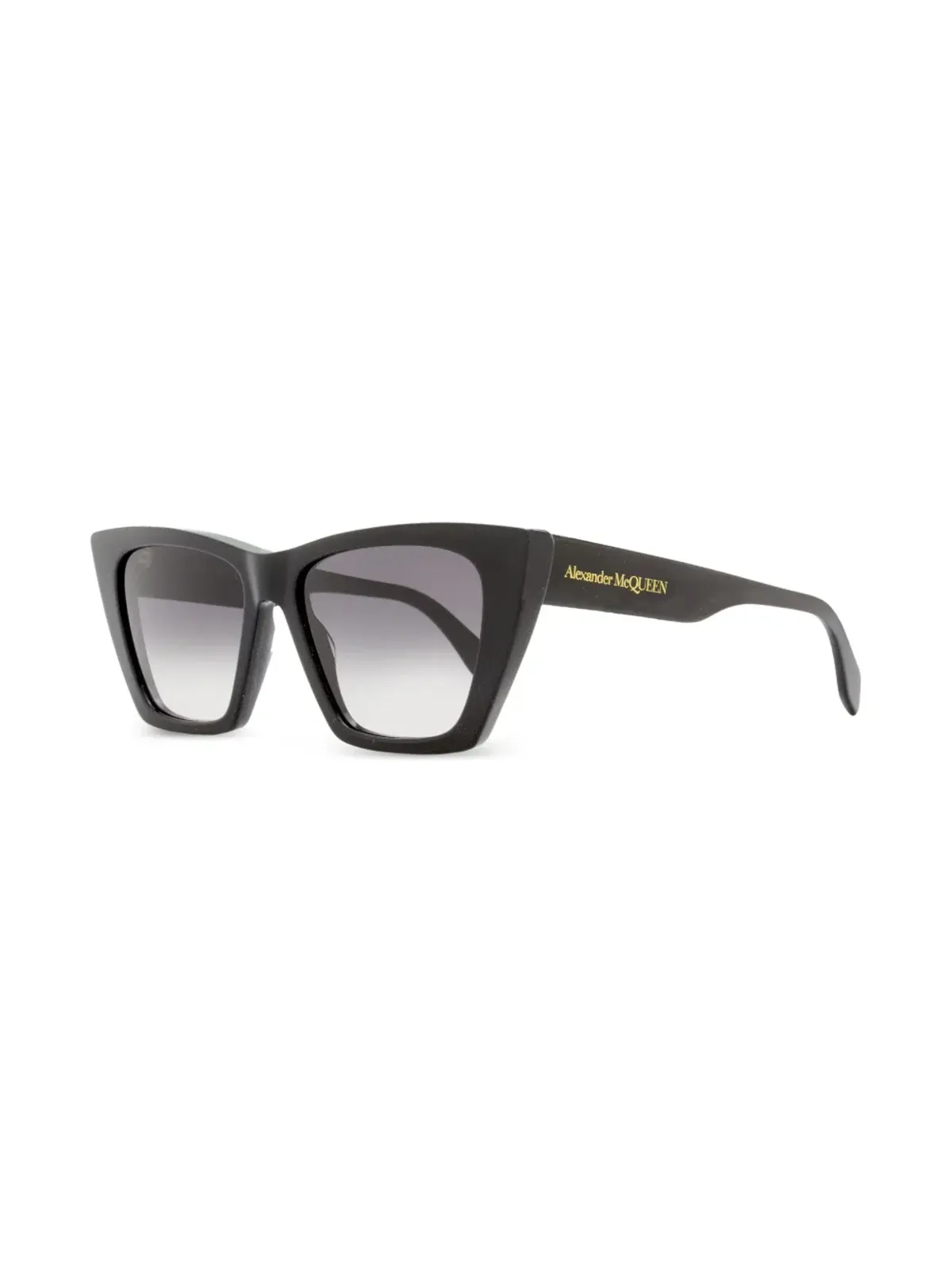 Alexander McQueen Eyewear ロゴデボス キャットアイフレーム サングラス - ブラック - 画像2
