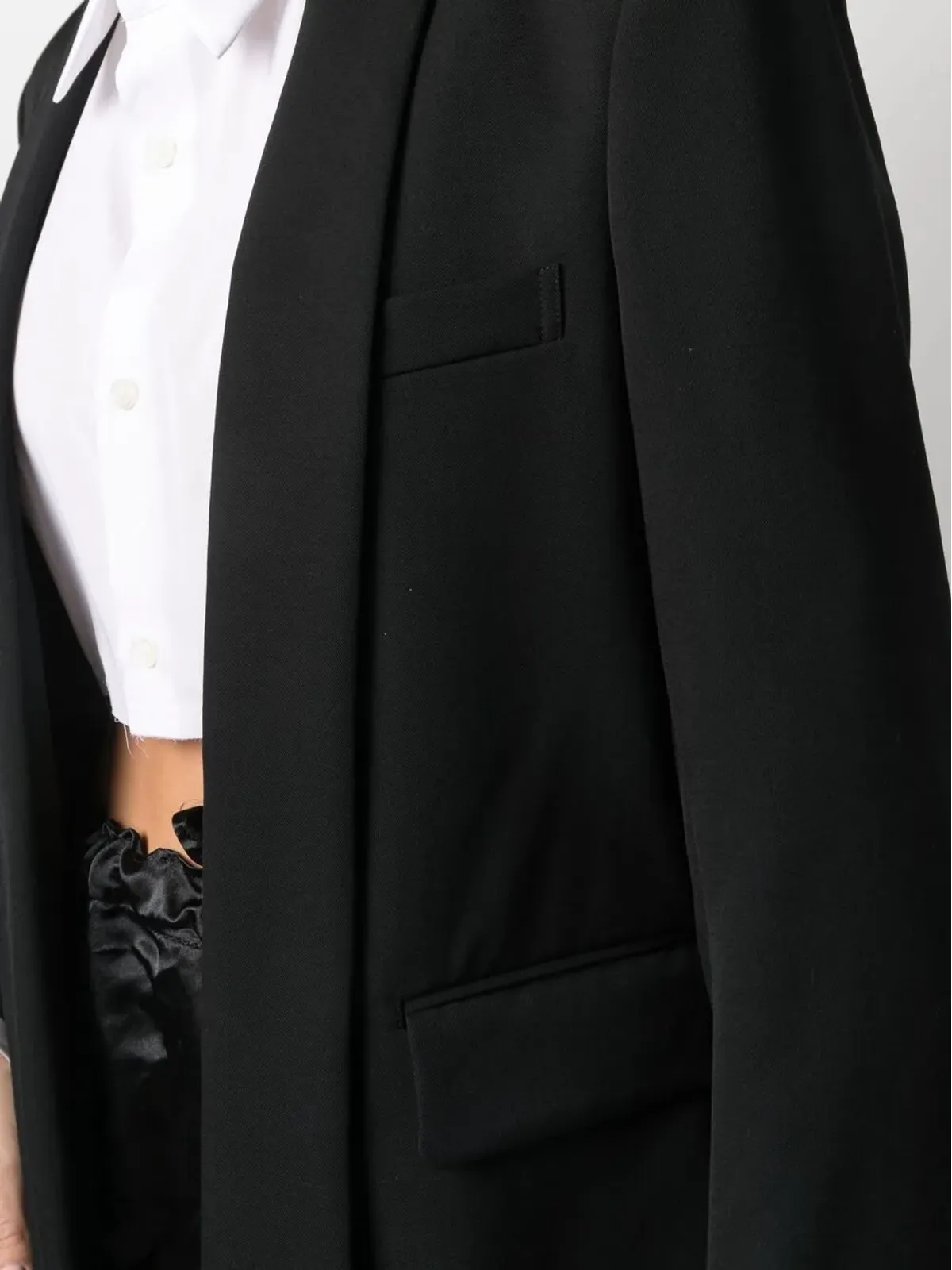 Comme Des Garçons Comme Des Garçons オープンフロント ウールブレザー - 画像5