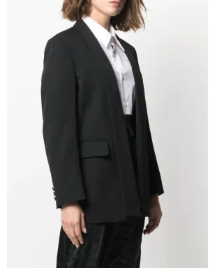 Comme Des Garçons Comme Des Garçons オープンフロント ウールブレザー - サムネイル3