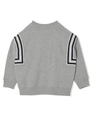 Burberry Kids コーディネートプリント コットン スウェットシャツ - グレー - サムネイル3