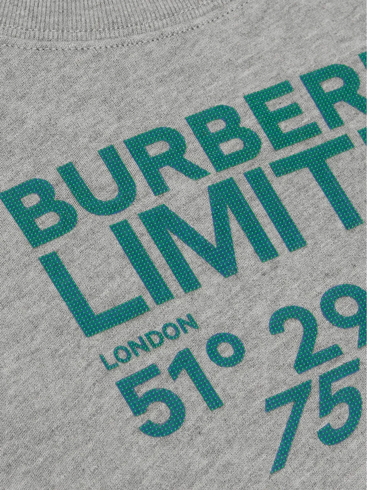 Burberry Kids コーディネートプリント コットン スウェットシャツ - グレー - 画像4