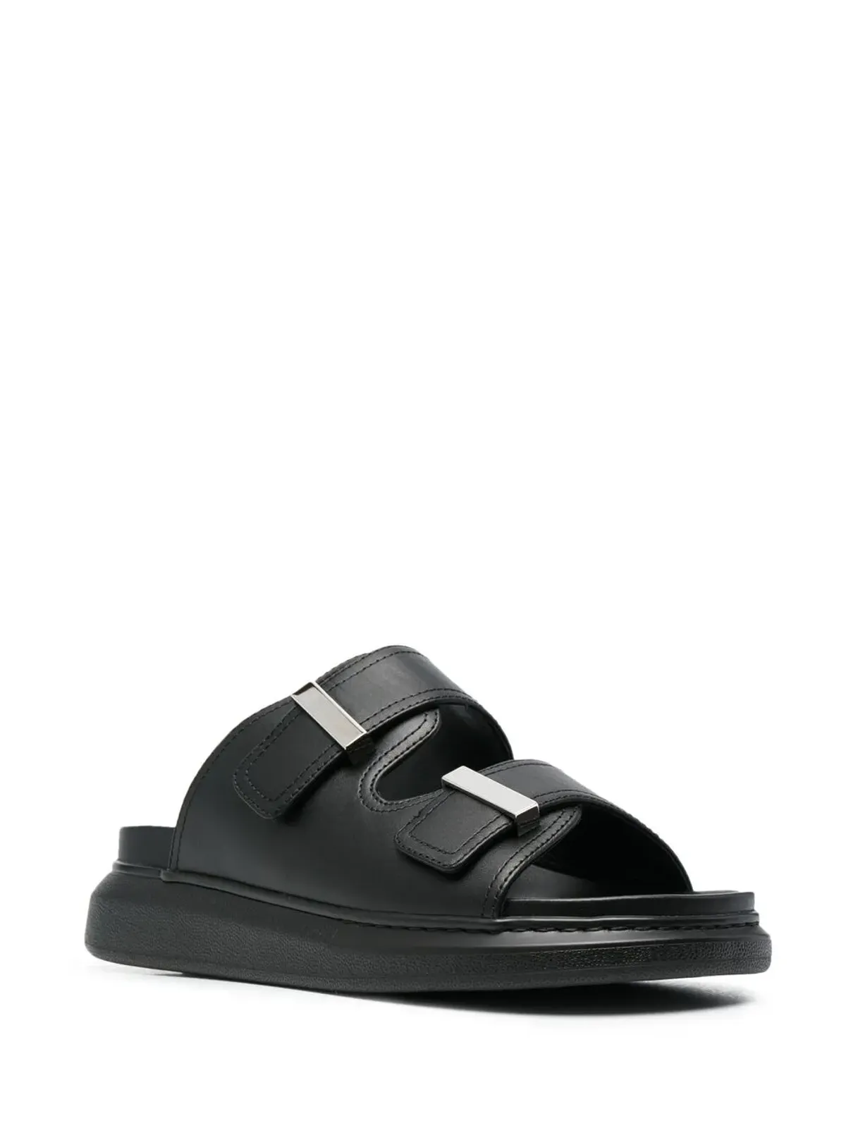 Alexander McQueen オーバサイズ レザーサンダル - 画像2