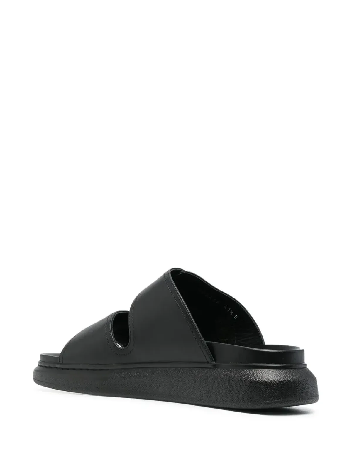 Alexander McQueen オーバサイズ レザーサンダル - 画像3