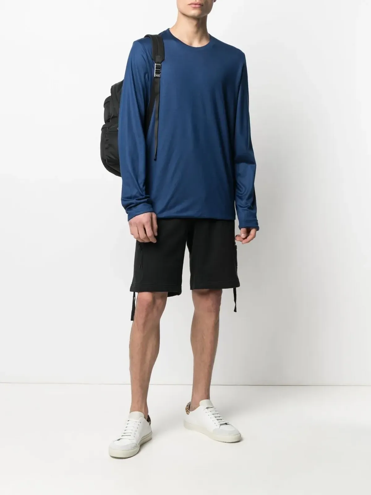 Sease 長袖ジャージーTシャツ ブルー - 画像2