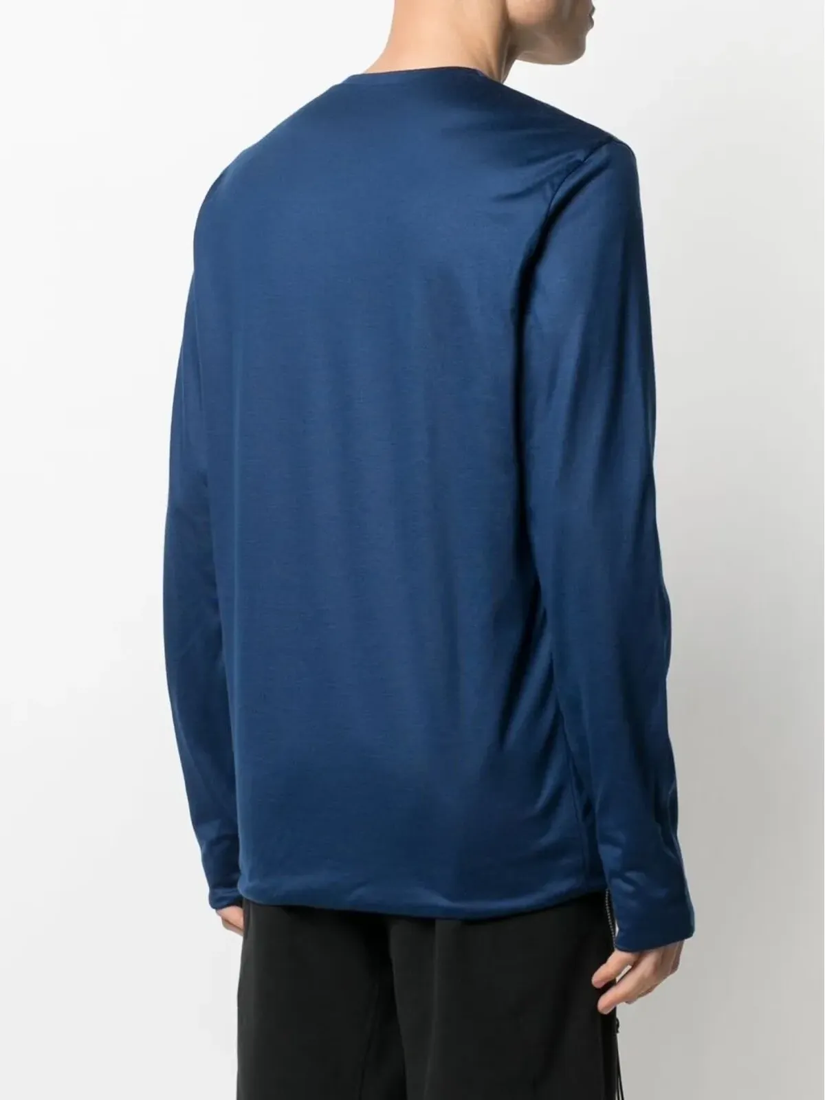 Sease 長袖ジャージーTシャツ ブルー - 画像4