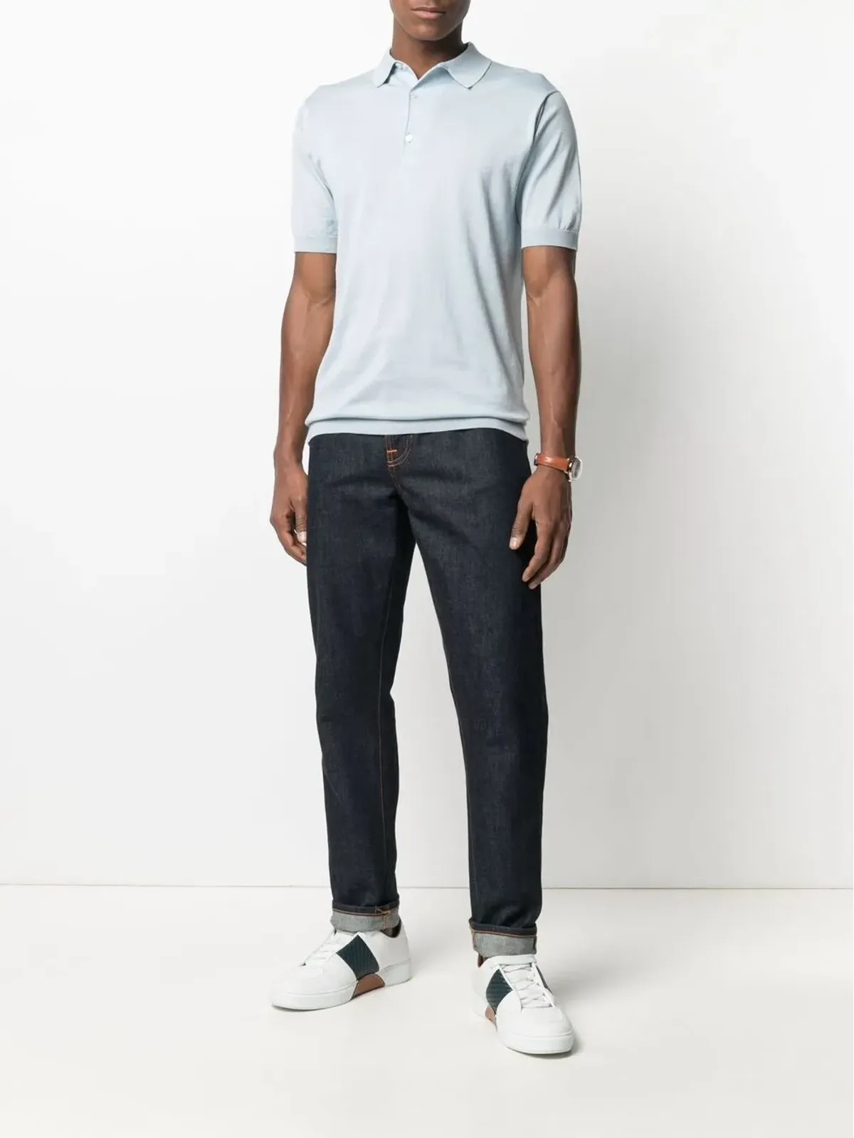 John Smedley クラシックコットンポロシャツ - 画像2