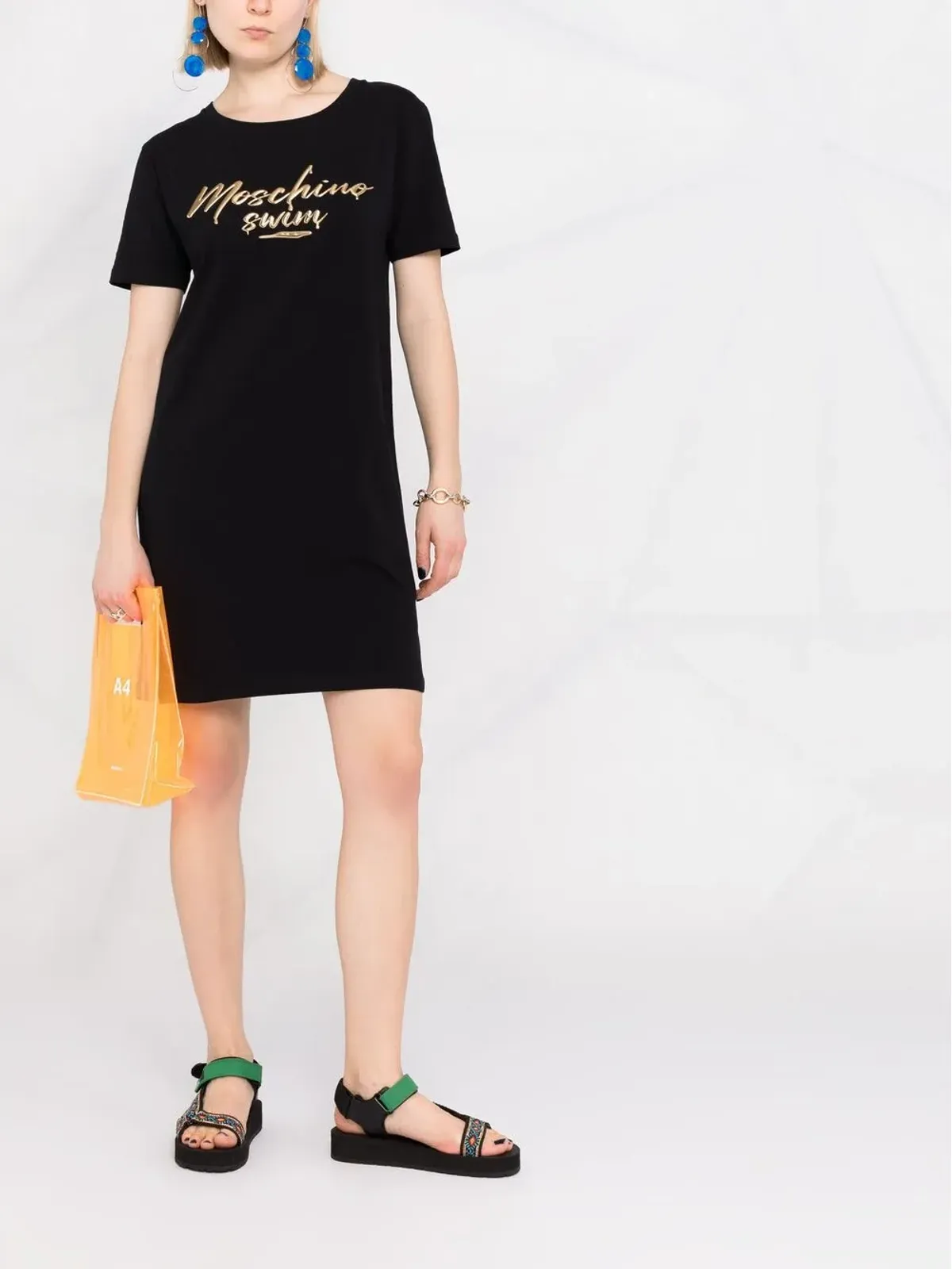 Moschino ロゴプリント Tシャツドレス - 画像2