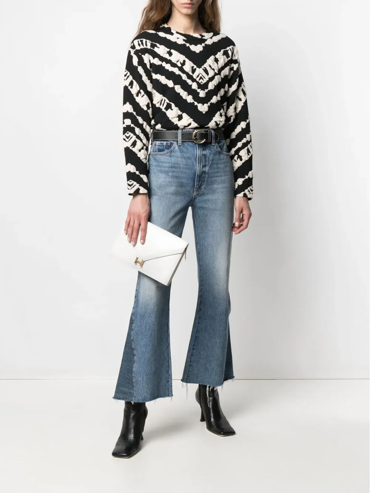 Hermès Pre-Owned 1975 H クラッチバッグ - ホワイト - 画像2