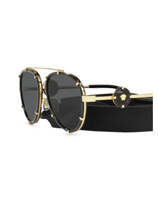 Versace Eyewear VE 2232 パイロットサングラス - サムネイル3