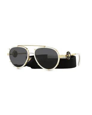 Versace Eyewear パイロットスタイルサングラス - サムネイル2
