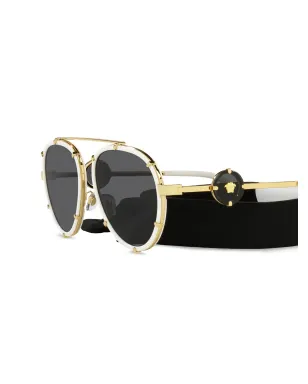 Versace Eyewear パイロットスタイルサングラス - サムネイル3