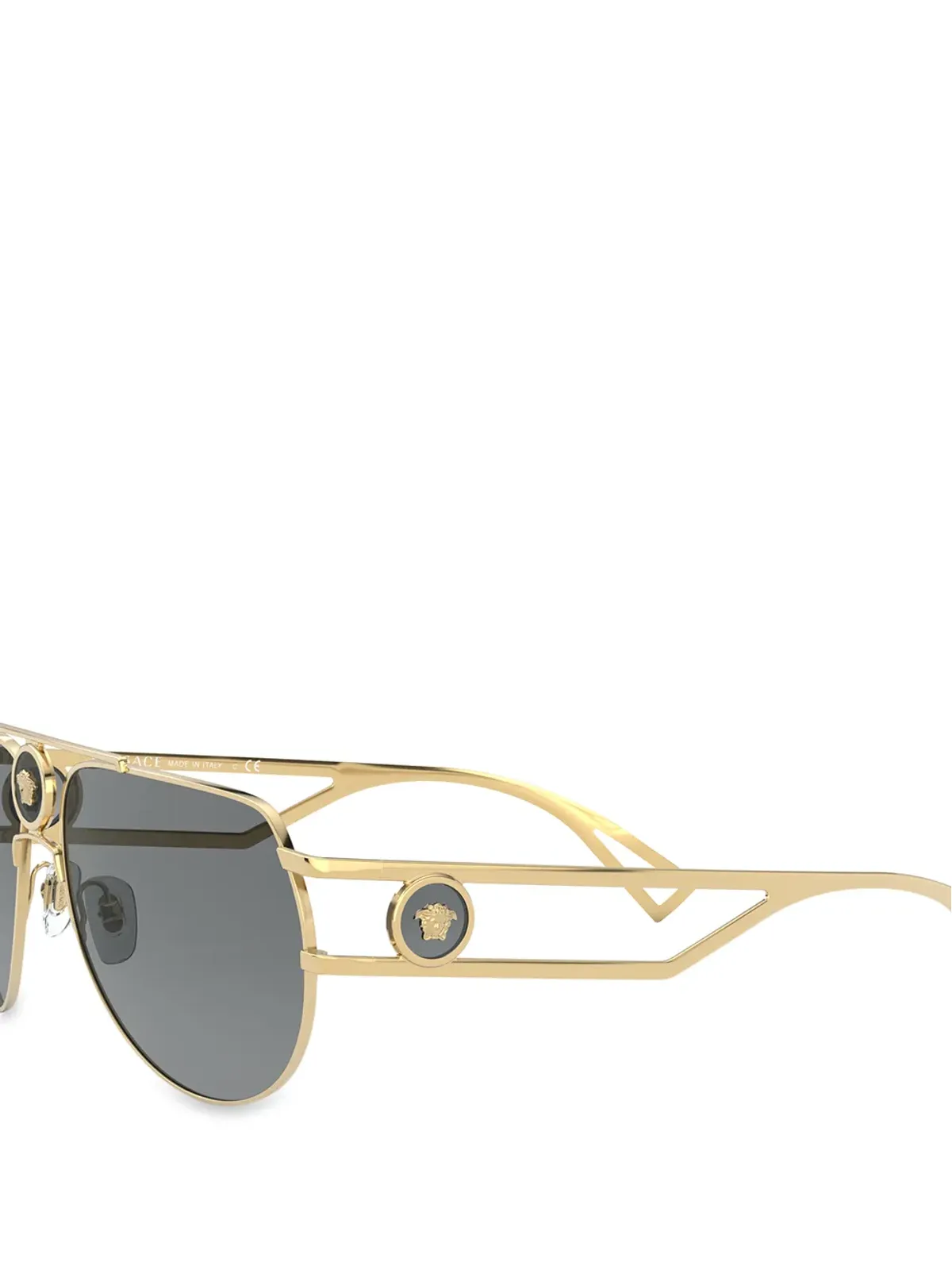 Versace Eyewear メデューサ パイロットフレーム サングラス - ゴールド - 画像3