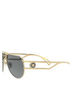 Versace Eyewear メデューサ パイロットフレーム サングラス - ゴールド - サムネイル3