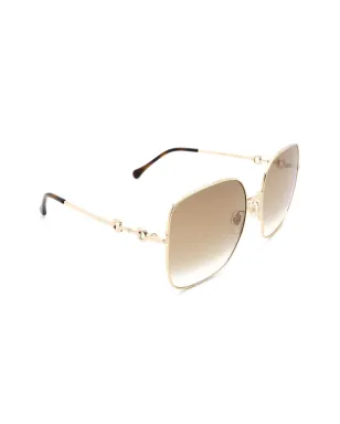 Gucci Eyewear ホースビット装飾のオーバーサイズサングラス - サムネイル2