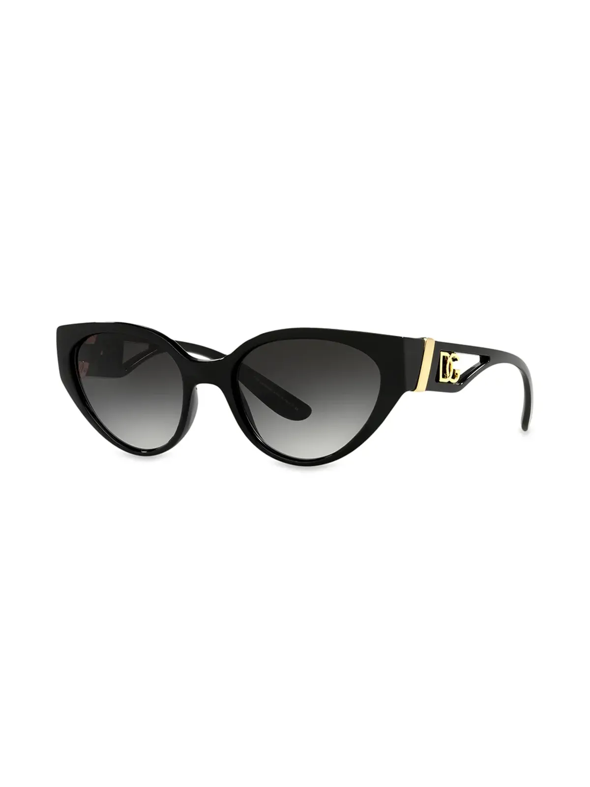 Dolce & Gabbana Eyewear DGモノグラム オーバルフレーム サングラス - ブラック - 画像2