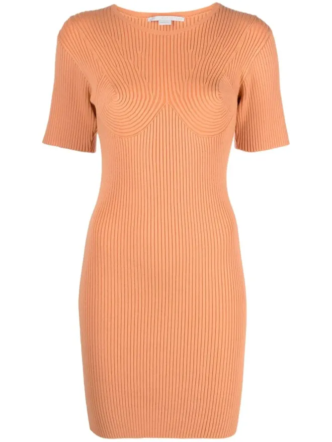 Stella McCartney Stella McCartney リブディテール ボディコンドレスの商品画像