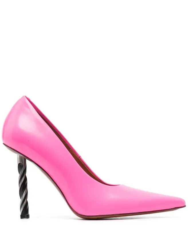 VETEMENTS VETEMENTS drill-heel leather pumpsの商品画像